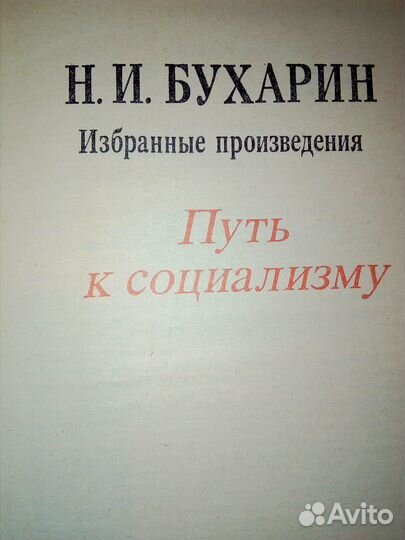 Н.Бухарин Путь к социализму