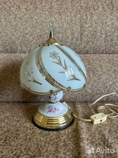 Лампа настольная СССР фарфор