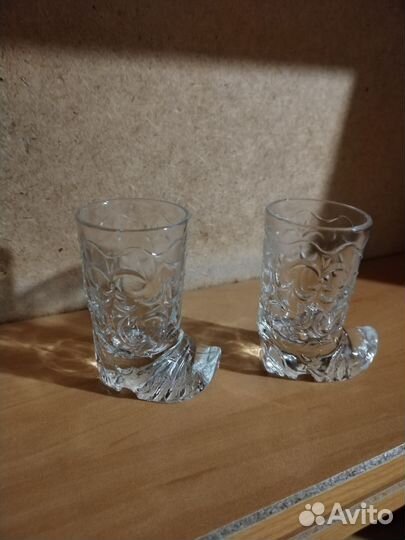 Стопки сапоги хрустальные СССР