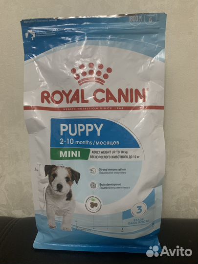 Корм для мини щенков