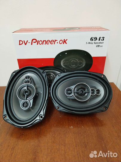 Динамики овалы pioneer, 1200w