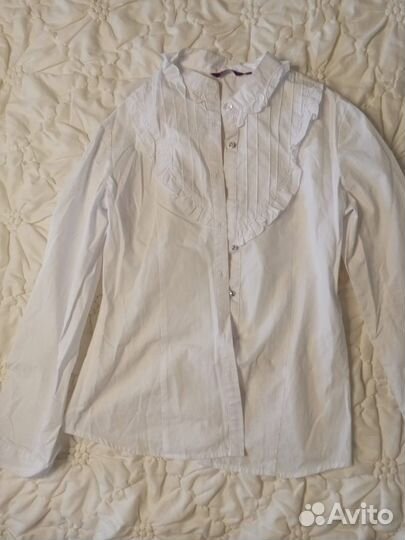 Рубашка белая для девочек