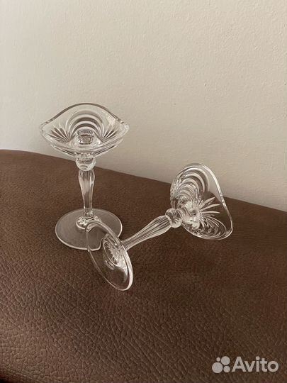 Хрустальные подсвечники. Винтаж. Италия