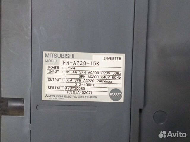 Частотный преобразователь mitsybishi A700 объявление продам
