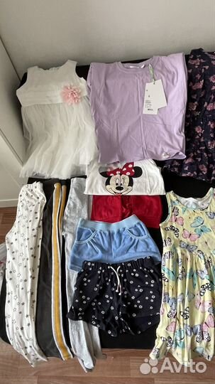 Пакет вещей на девочку от 110-128