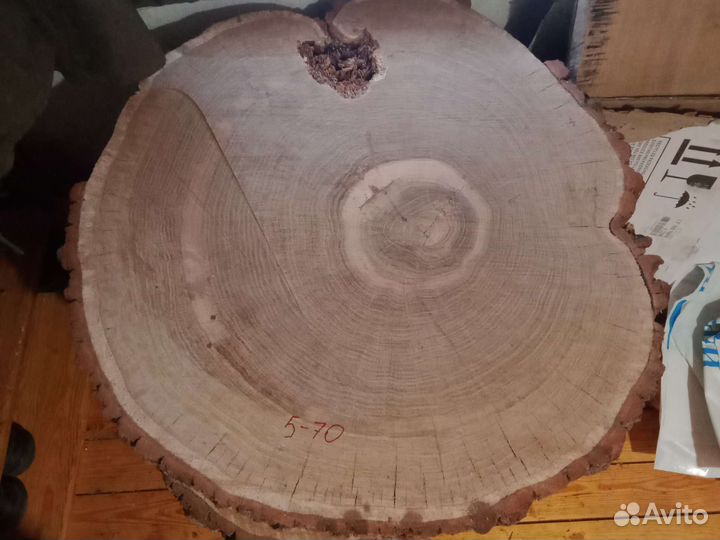 Слэб дерева и спилы калиброванные D до 700 мм