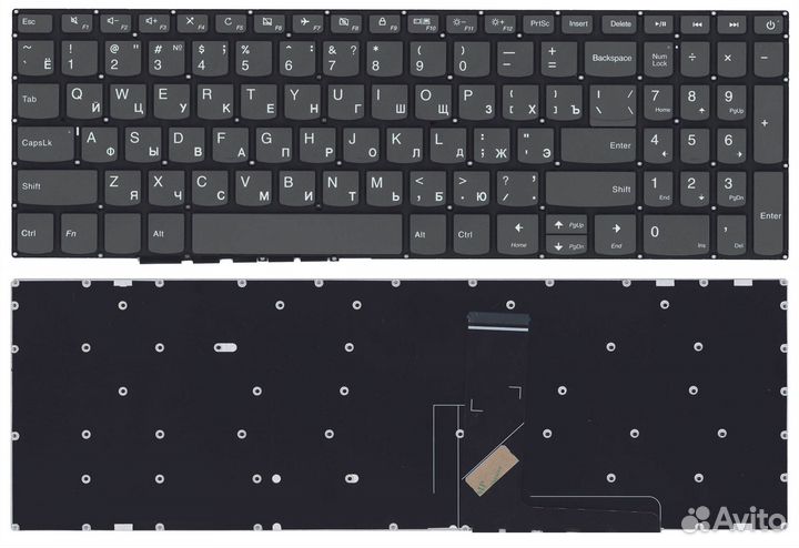 Клавиатура Lenovo IdeaPad 320-15ABR без подсветки