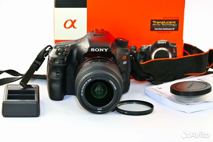 Sony Alpha A65 24.3MP зеркалка Kit DT SAM II