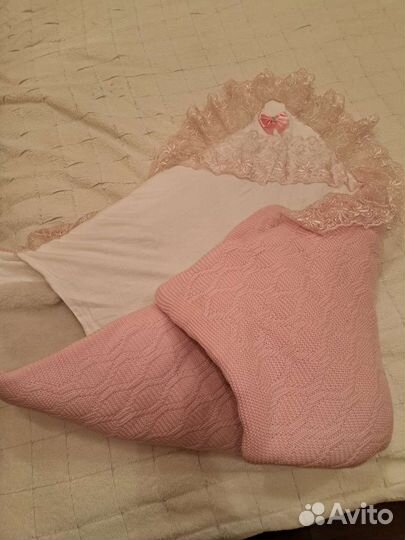 Теплый конверт на выписку