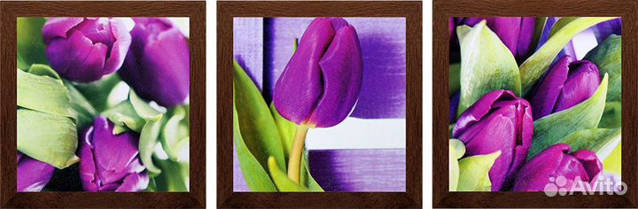 Репродукция триптих 21*21 см