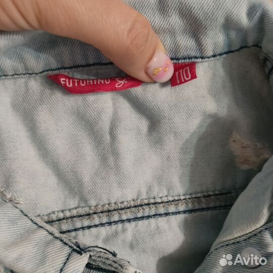 Джинсовая куртка для девочки 110