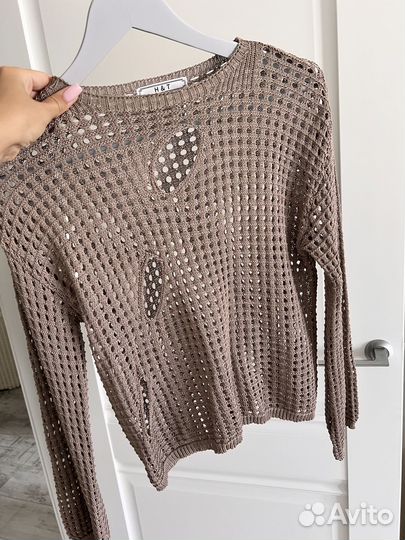 Свитер-сетка летний