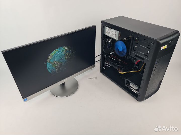 Сборка r5 2600, RX 6600 + Full HD монитор Aoc