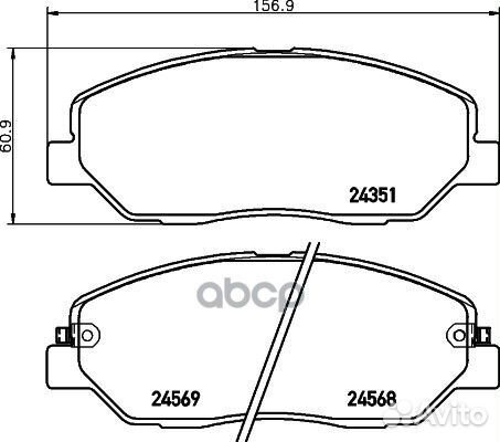 Колодки hyundai santa FE 03/06- 8DB 355 028-48