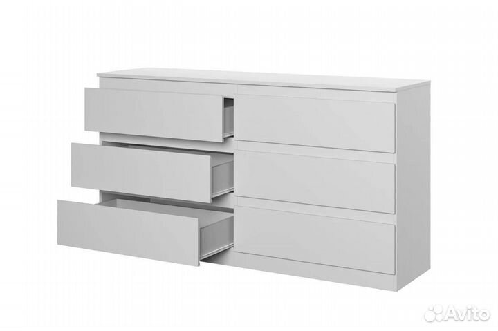 Комод белый, комод икеа, комод без ручек, комод