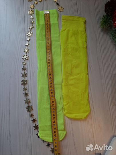 Гольфы капроновые цветные новые для вечеринки 90-х