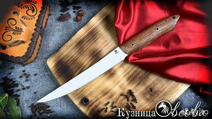 Нож филейный из кованой стали х12мф