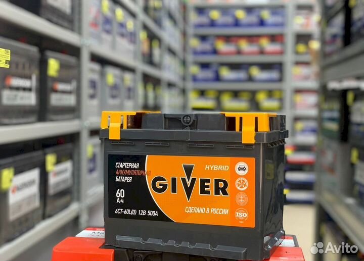 Аккумулятор giver hybrid 60 Ач
