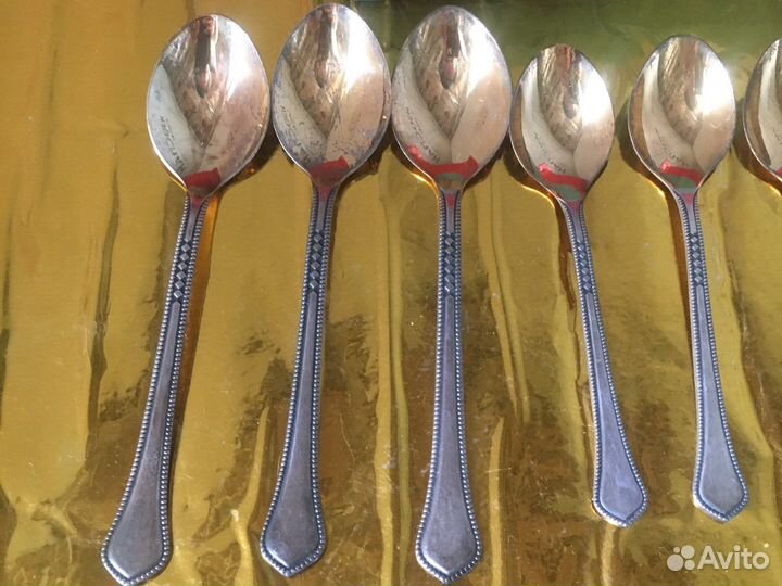 Набор мельхиоровых ложек. Винтаж