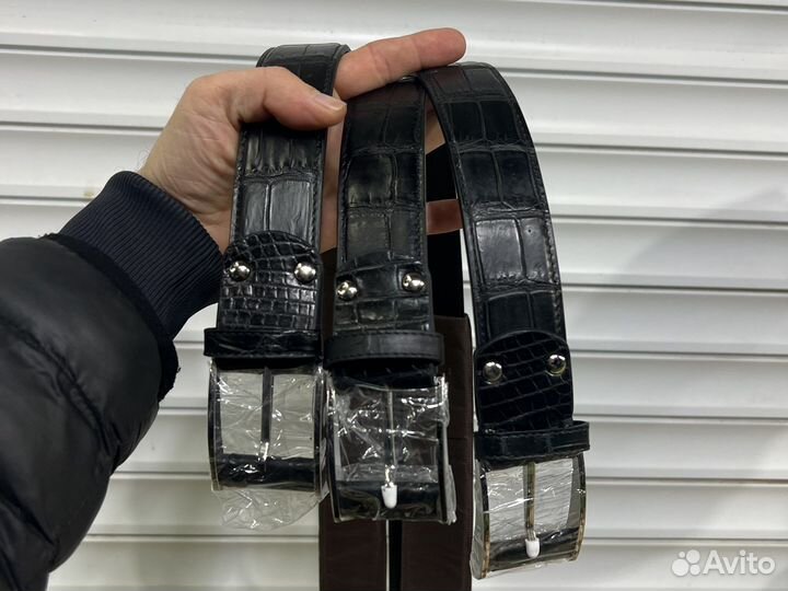 Ремень из кожи крокодила