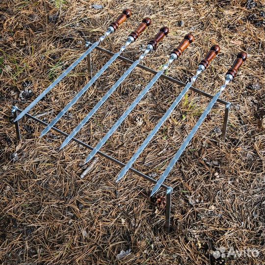 Набор шампуров 6шт в чехле 40см 3мм