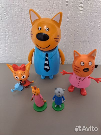 3 Кота набор фигурок