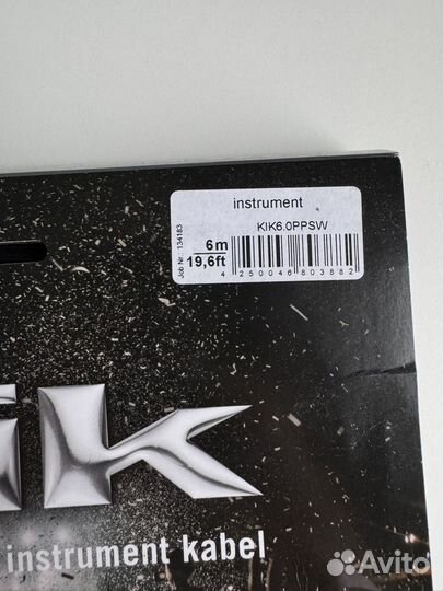Klotz kik кабель инструментальный