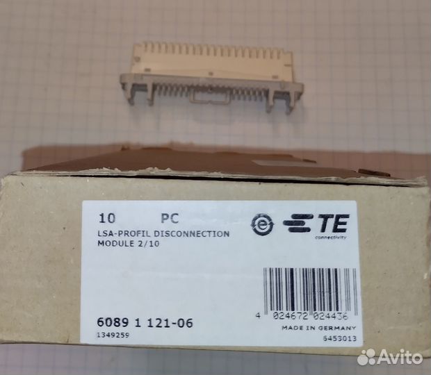 Плинт LSA-profil 2/10, размыкаемые контакты 2шт