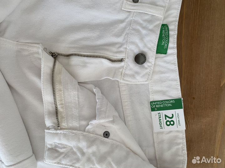 Брюки Джинсы белые Benetton