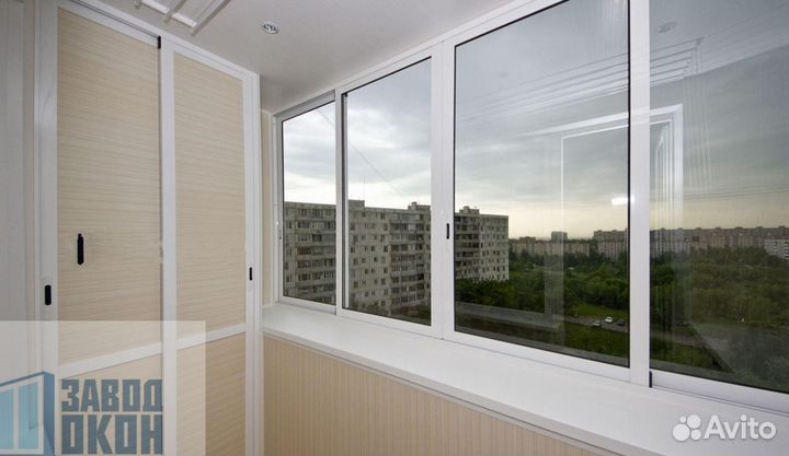 Остекление балконов. отделка балкона