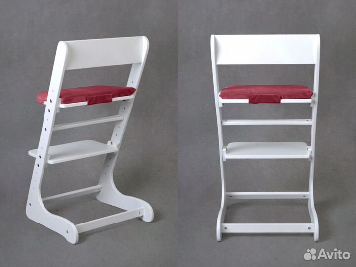 Белый растущий стул