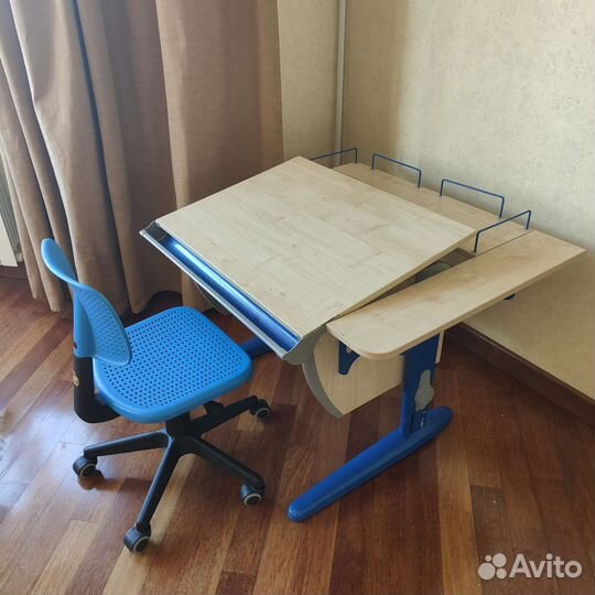 Растущий стол парта Деми и стул икеа