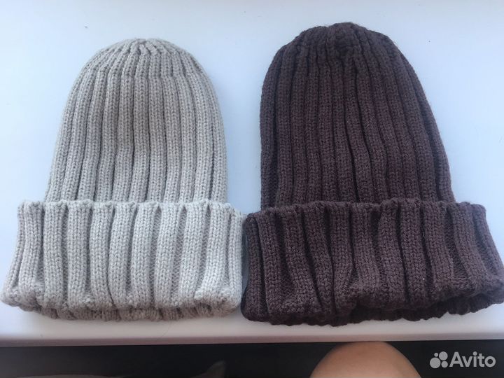 Шапка бини женская светлая