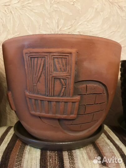 Цветочные керамические горшки