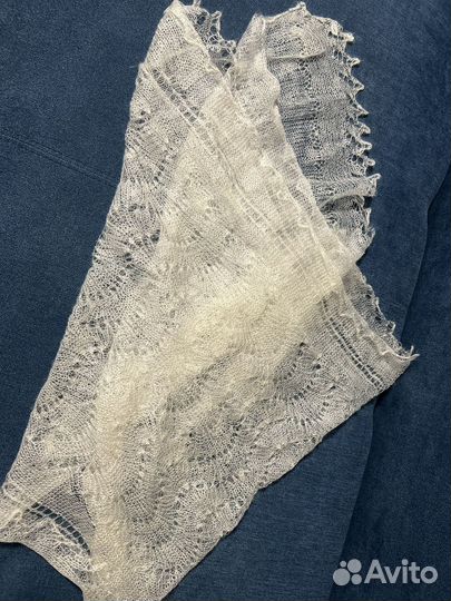 Палантин пуховый оренбург новый