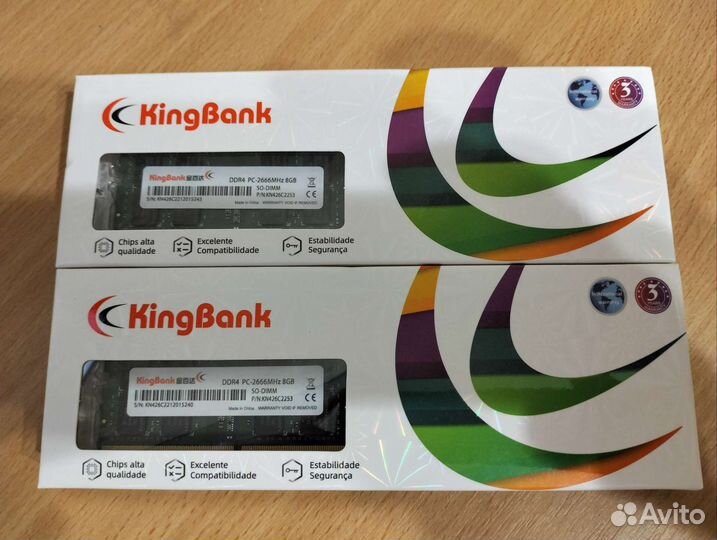 DDR2 2GB/DDR3L 4GB/DDR4 4GB и 8GB для ноутбука