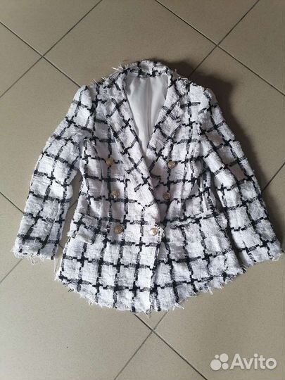 Твидовый пиджак женский