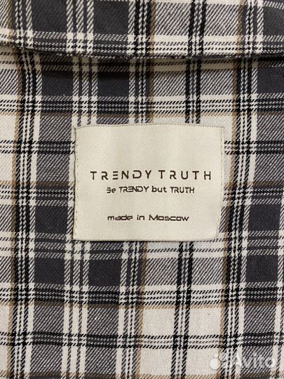 Рубашка в клетку trendy truth оверсайз удлиненная