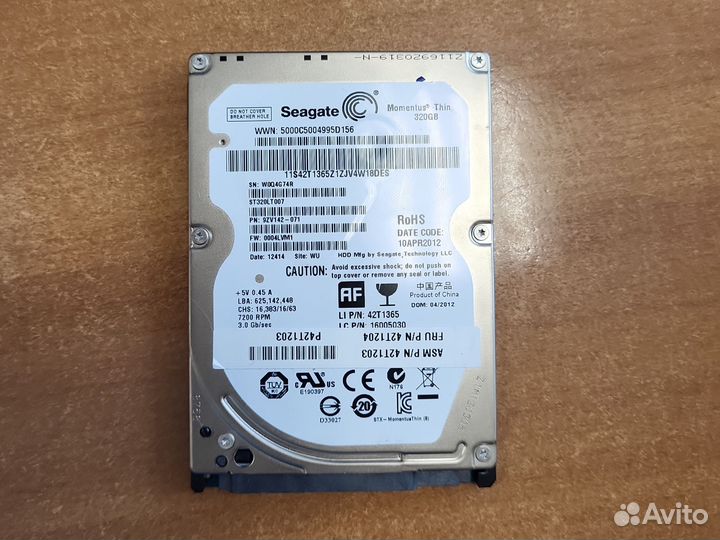 Жесткий диск seagate 320 gb