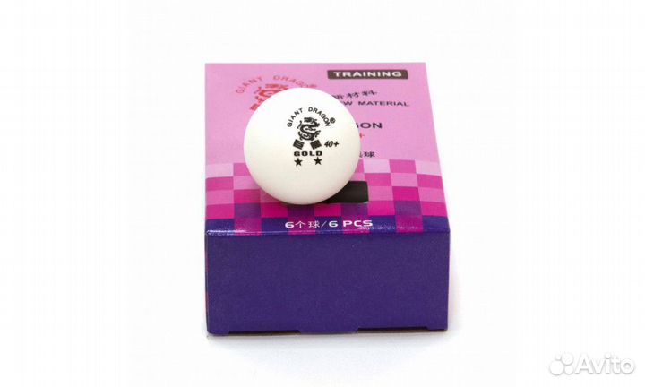 Мячи Giant Dragon Training Gold 2* New (6 шт