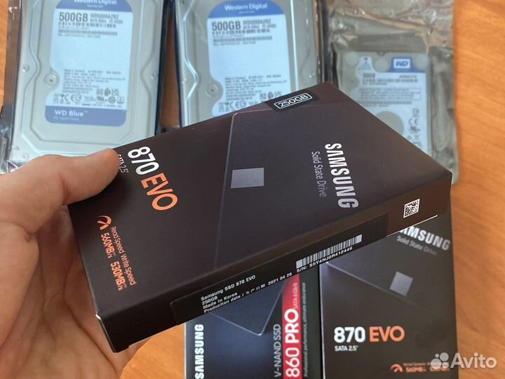 Ssd samsung 870 evo, HDD WD Blue 500gb