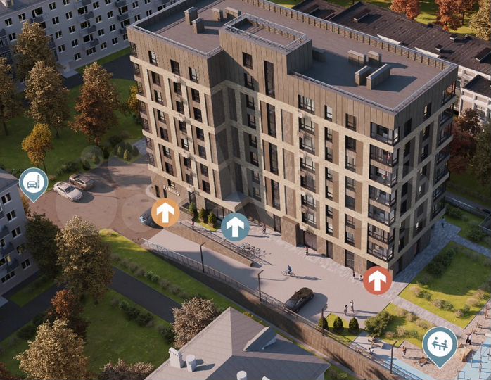 Квартира-студия, 30 м², 6/8 эт.