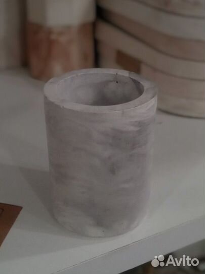 Подсвечник. Стакан из гипса