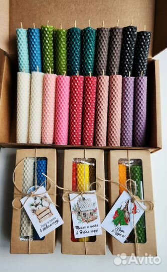 Свечи ручной работы из вощины