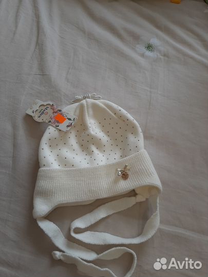 Шапочка детская, весна, новая, на 1-3 года