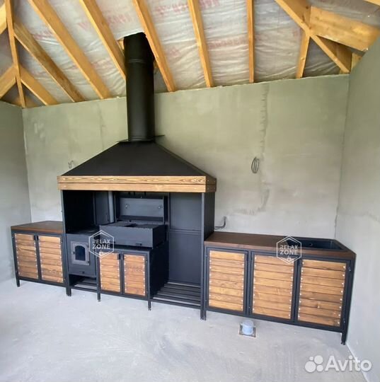 Мангальный комплекс, мангал, казан, гриль, печь