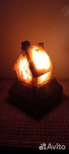 Ночник мраморный антикварный, домик