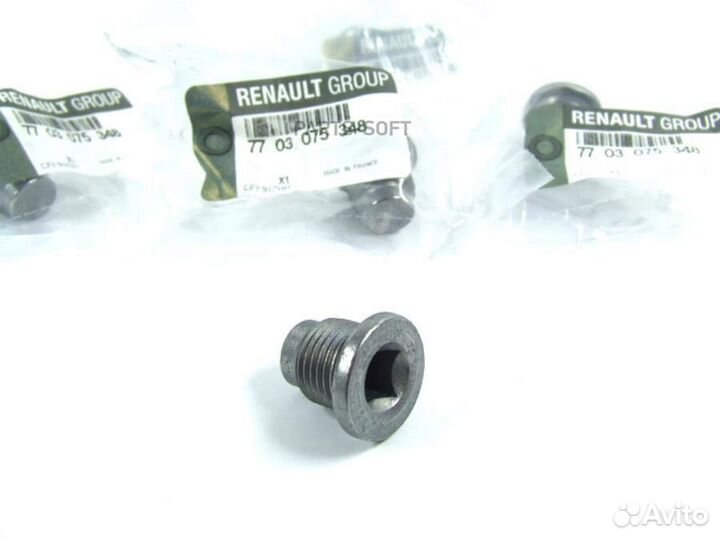 Renault 7703075348 Пробка сливная масляного поддон
