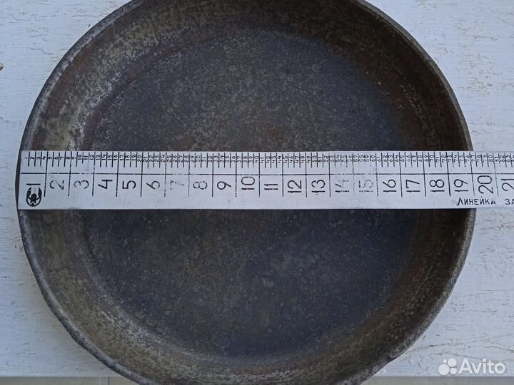 Чугунная сковорода блинница 19см СССР советская