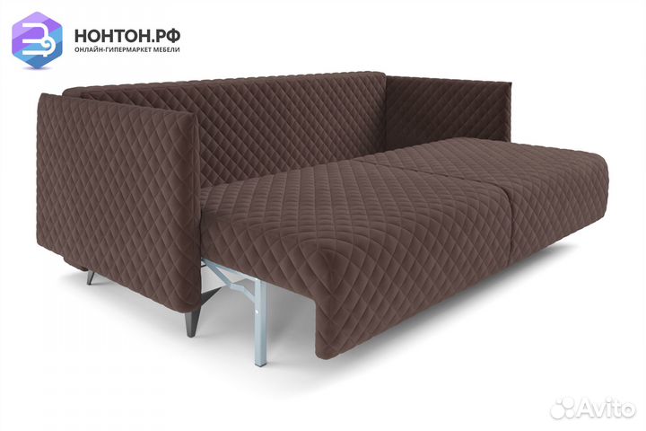 Диван тик-так Вашингтон коричневый